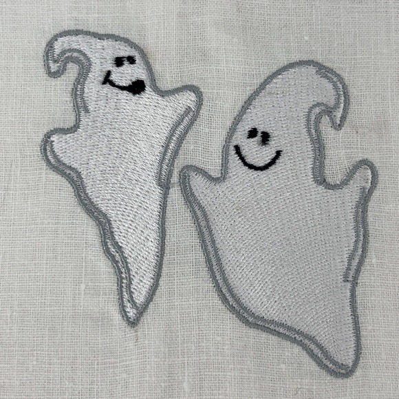 4 Halloween Tea Towels MWW Market Spider JOL Jack-o-lantern Ghost Cat Linens - Picture 9 of 13